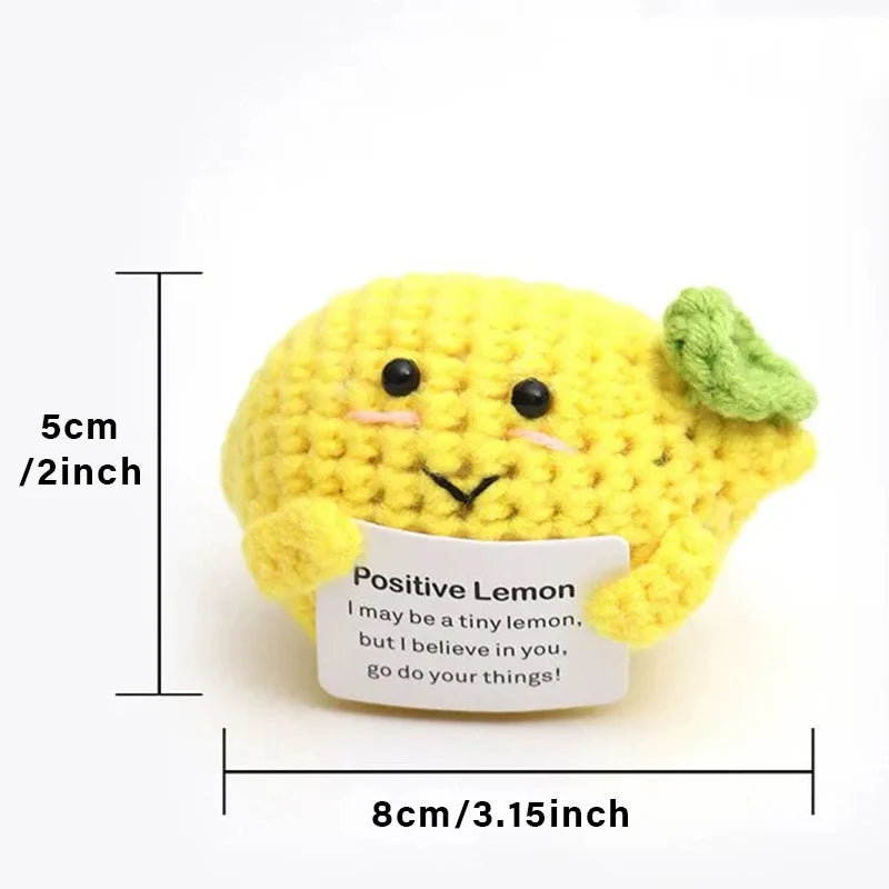 Handmade Crochet Amigurumi Doll with Love and Encouragement