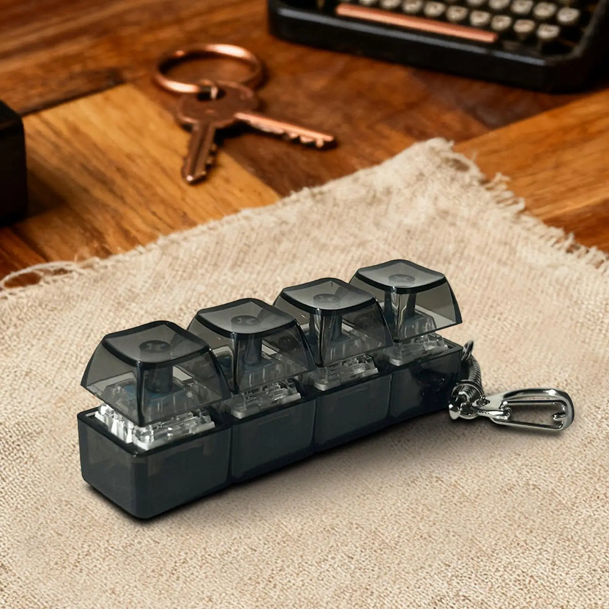 Tactile Fidget Keyboard Keychain