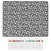 Reusable Coloring Blanket with 24 Markers