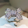 925 Sterling Silver Bow & Butterfly Ring