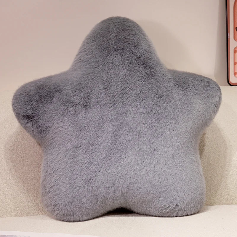 Star Shaped Plush Throw Pillow for Couch, Bed, and Floor