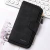 Adorable Highland Cow Long Wallet with Zipper Closure