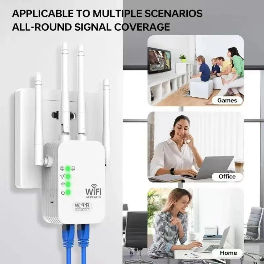 Amplificateur WiFi Extendeur Dual-Bande 6-en-1