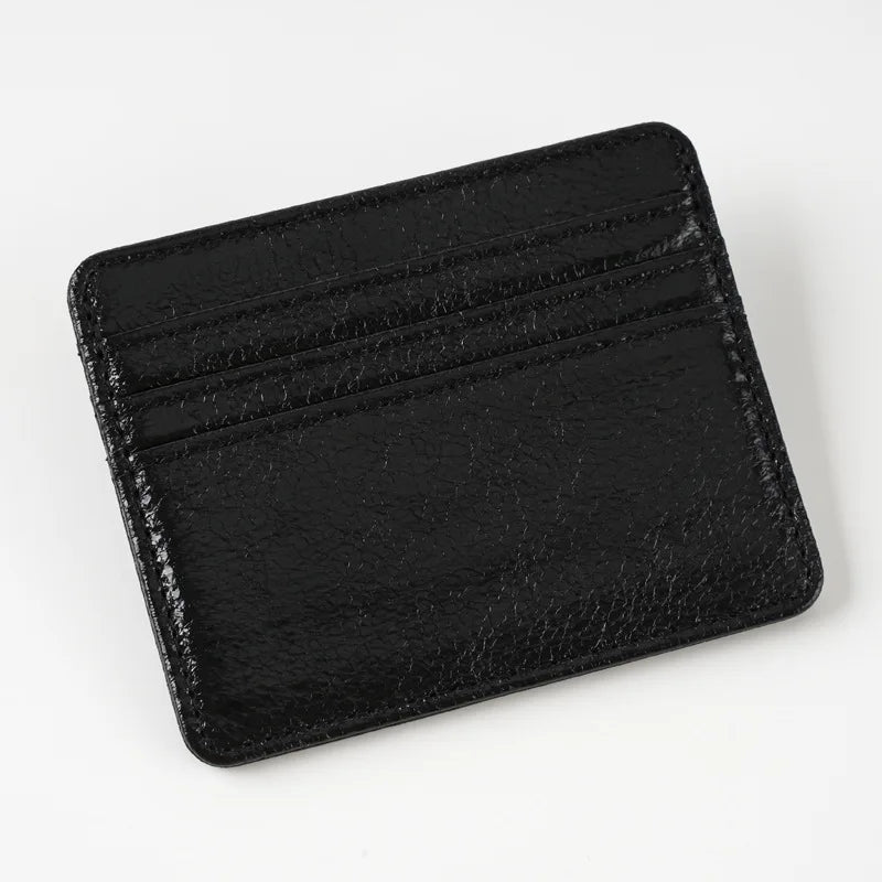 Slim Leather Card Holder with 4 Slots