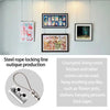 Stainless steel rope locking line used for hanging various items like pictures and plants