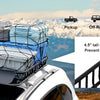 Heavy-Duty Roof Rack Cargo Basket with Wind Fairing