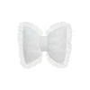 Decorative Bow Cushion with Lace Trim