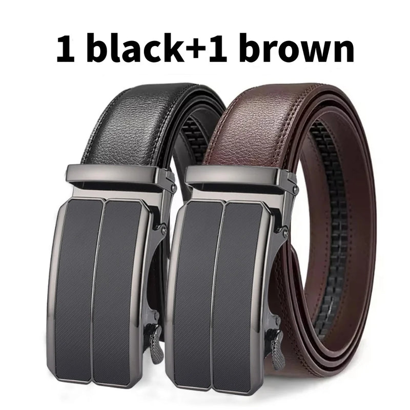 Men's Automatic Ratchet Leather Belt