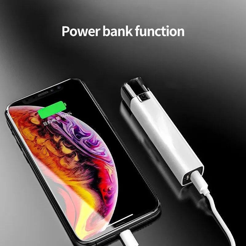 Compact 2-in-1 LED Flashlight & Power Bank