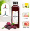 Clear Reusable Juice Bottles with Cleaning Brush and Funnel