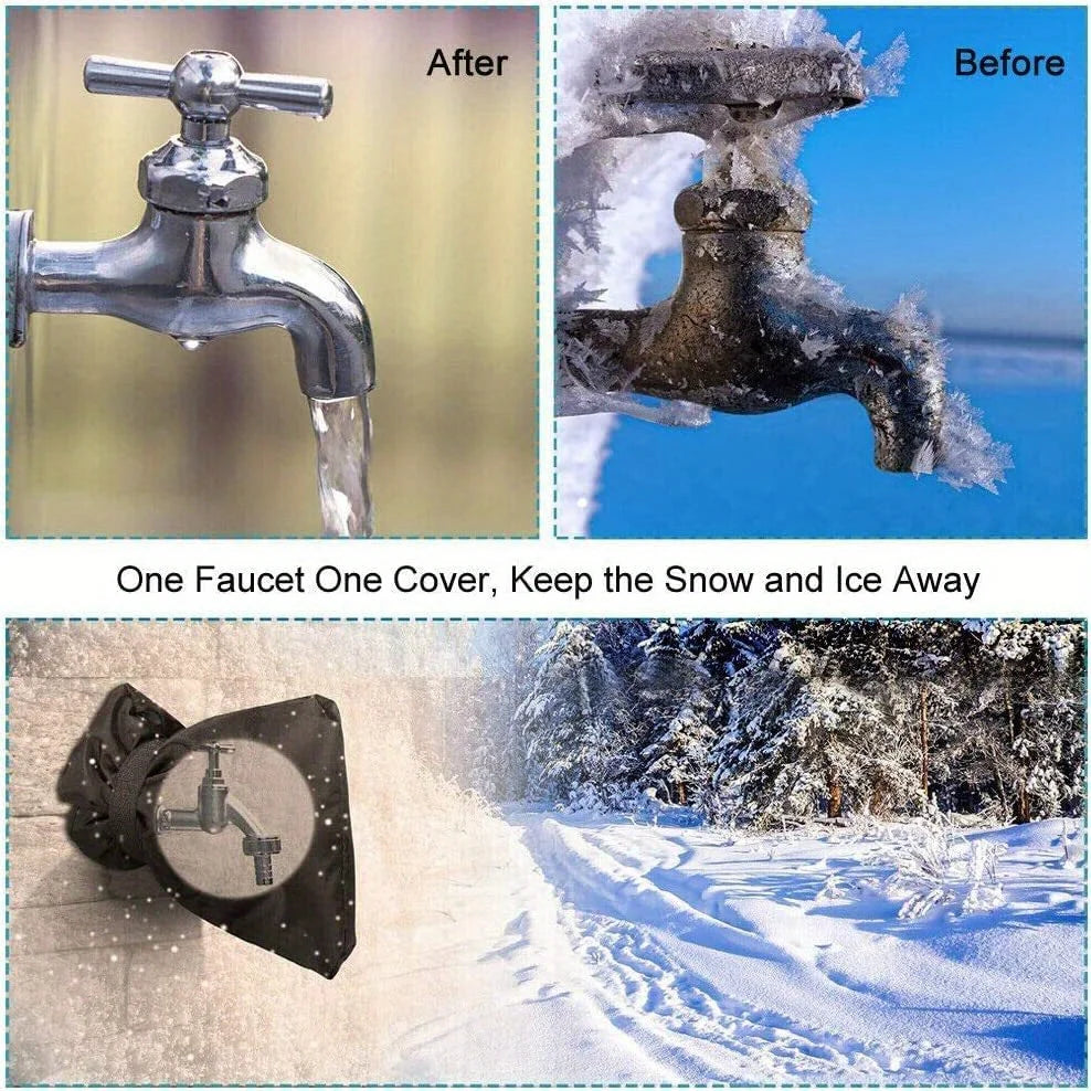 Reusable Outdoor Faucet Cover – Insulated Spigot Protector for Winter
