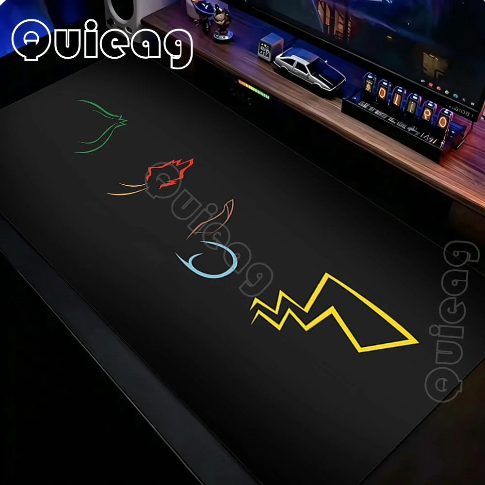 Extra-Large Anime Mouse Pad with Non-Slip Rubber Base