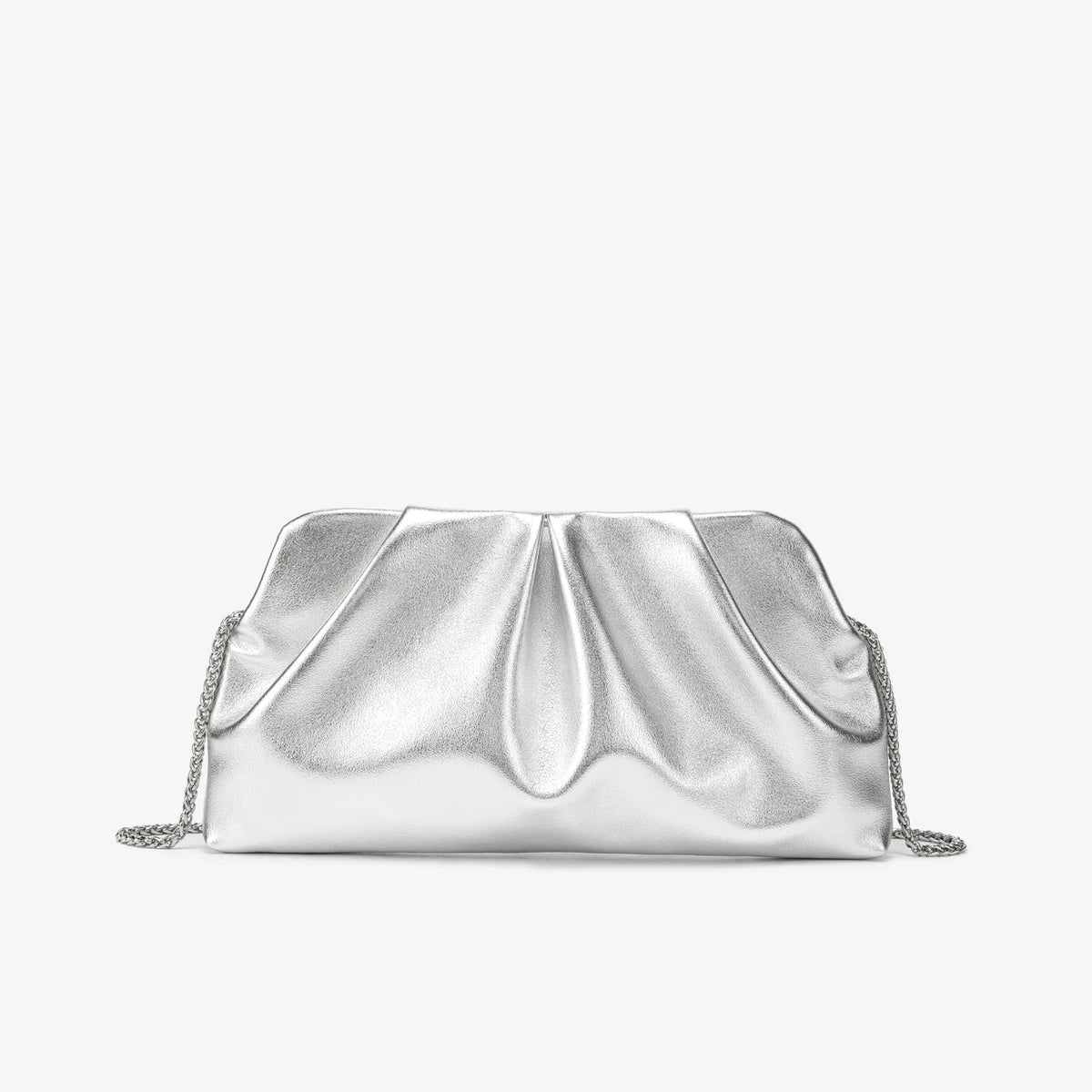 Elegant Chain Shoulder Bag with Crystal Accents