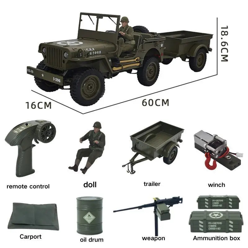 1:10 Ferngesteuerter Jeep Willys Crawler