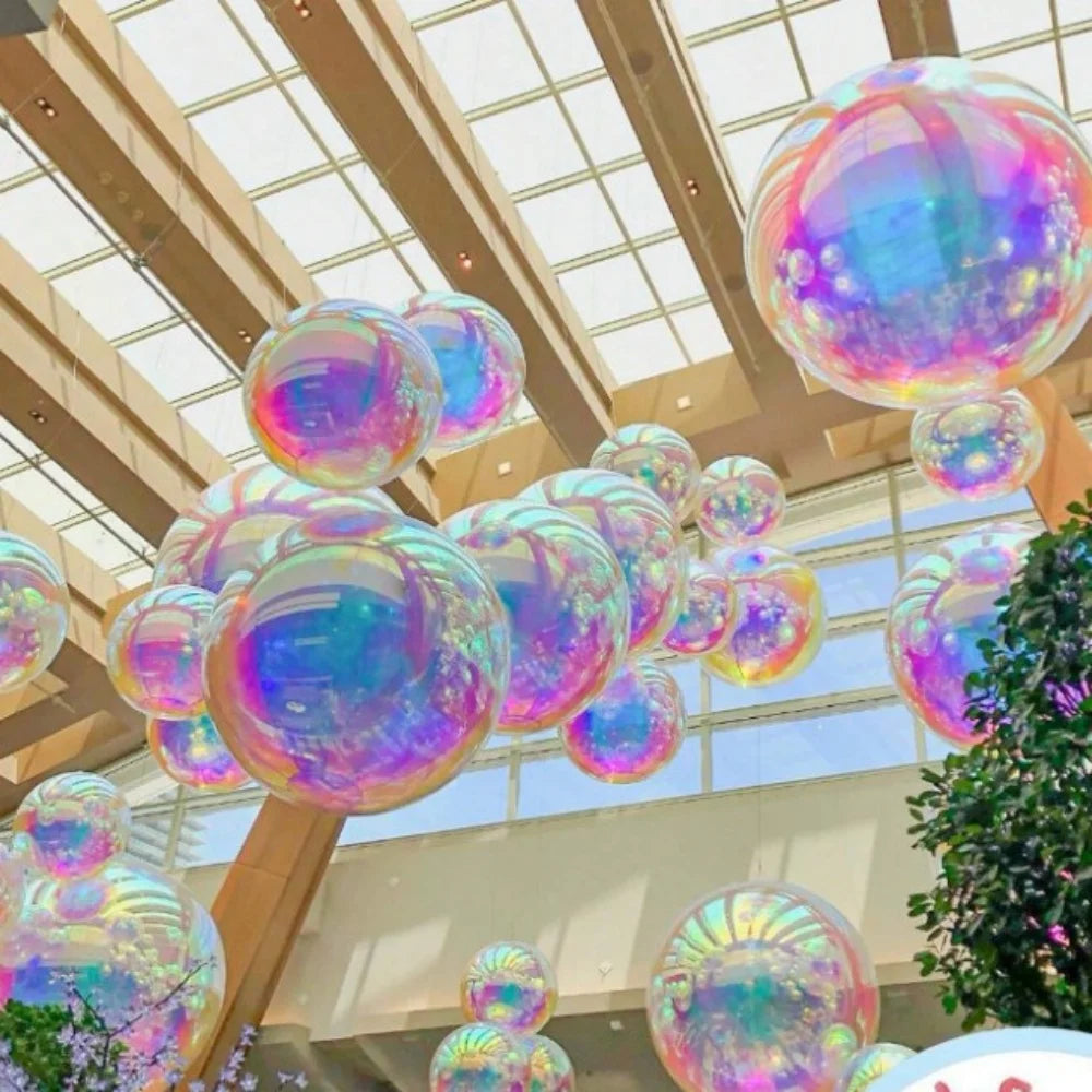 4D Rainbow Holographic Foil Balloon