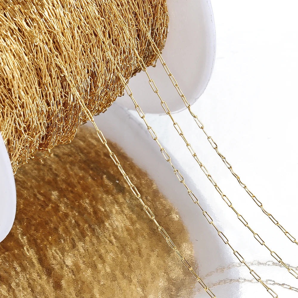 Gold Stainless Steel Cable Chain for Jewelry Making