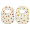 Soft Cotton Baby Bibs with Waterproof Backing – Set of 2