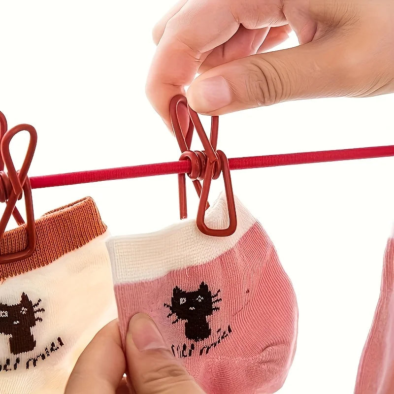 Portable Retractable Travel Clothesline with 12 Clothespins