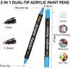 Rotuladores de Pintura Acrílica de Punta Dual - Set de 36 Colores