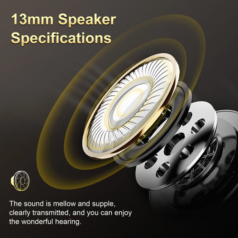 Open-Ear Bluetooth Earbuds with Active Noise Cancellation