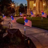 Solar-Powered American Flag Stake Lights (8-Pack)