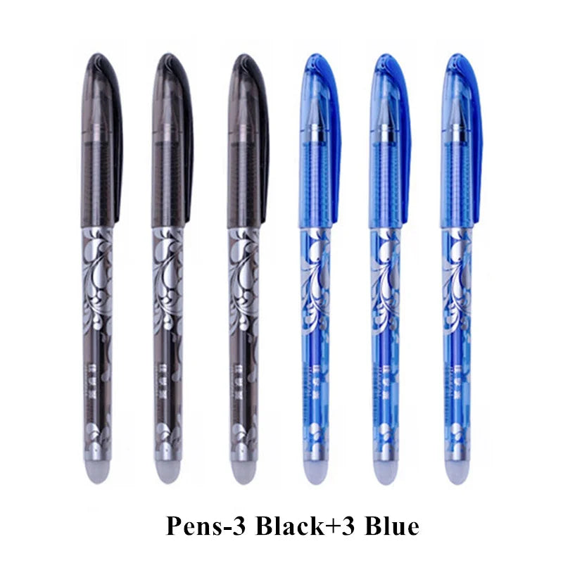 Erasable Gel Pen Set with Refills & Eraser