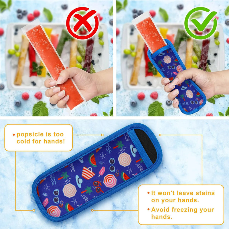 Reusable Neoprene Ice Pop Sleeves