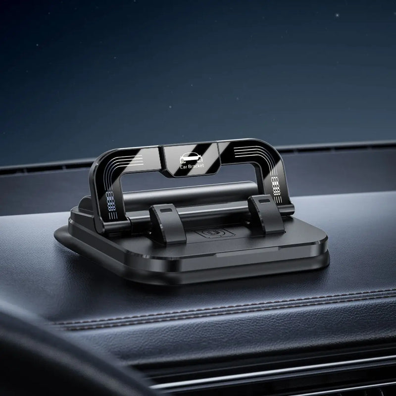 Dashboard Car Phone Holder with Integrated Parking Number Plate