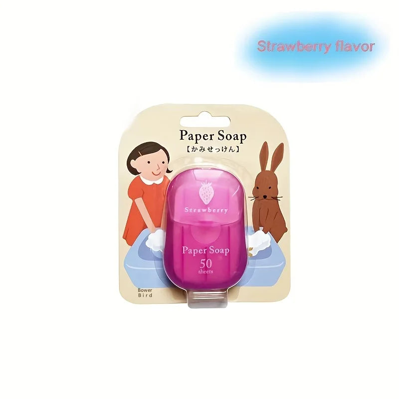 Lavender Portable Soap Sheets (50 Pack) for Travel & Outdoor Use