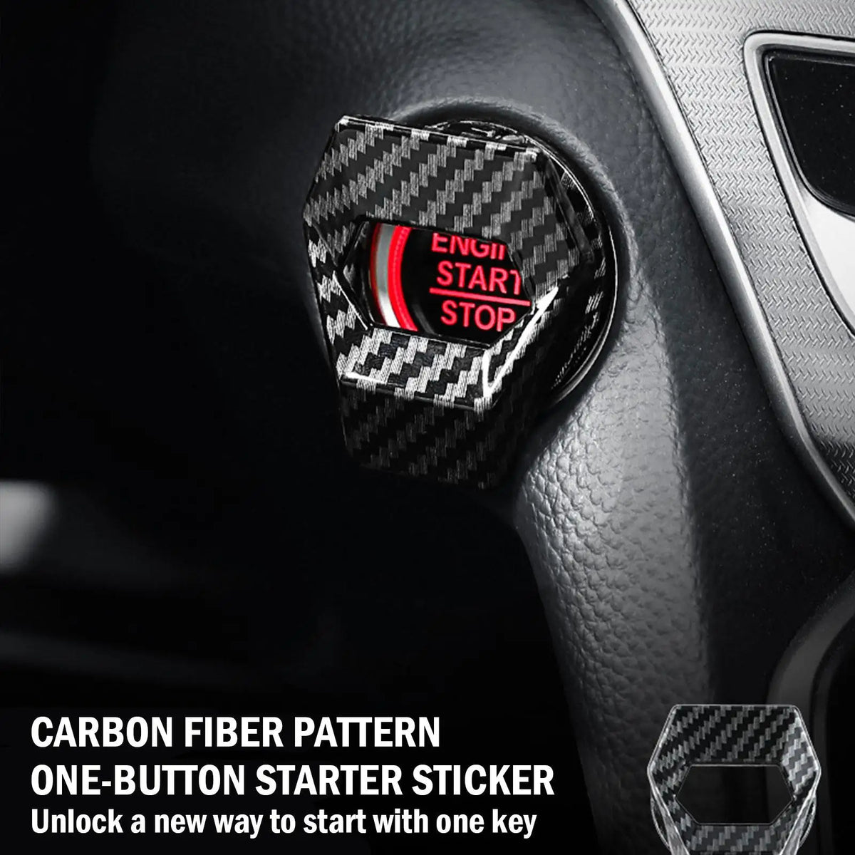 Engine Start Button Cover – Anti-Scratch Decorative Trim