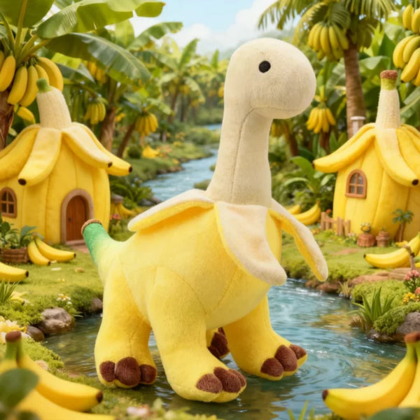 Kawaii Banana Dinosaur Plush Toy