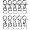 Silver Swivel Snap Hooks with Key Rings (20-Pack)