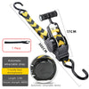 Black automatic retractable strap with T-handle and electrophoresis for tie down
