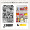 Clear Fridge Organizer Bins – Rectangle Plastic Storage for Fruit, Vegetables & Beverages