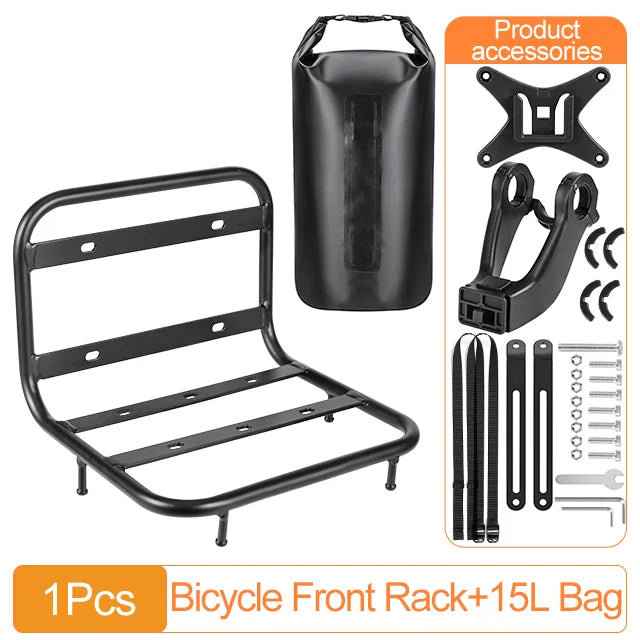 MTB Front Rack Carrier for Bicycle Panniers and Cargo