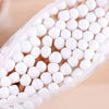Transparent Cotton Swab & Toiletry Storage Box with Bamboo Lid