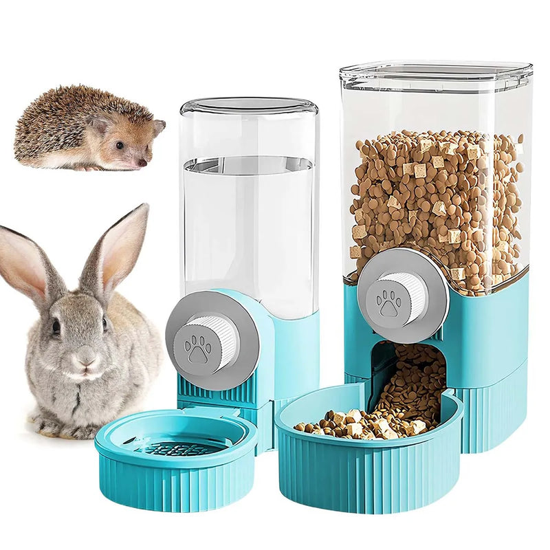 Dispensador de Comida y Agua para Mascotas por Gravedad