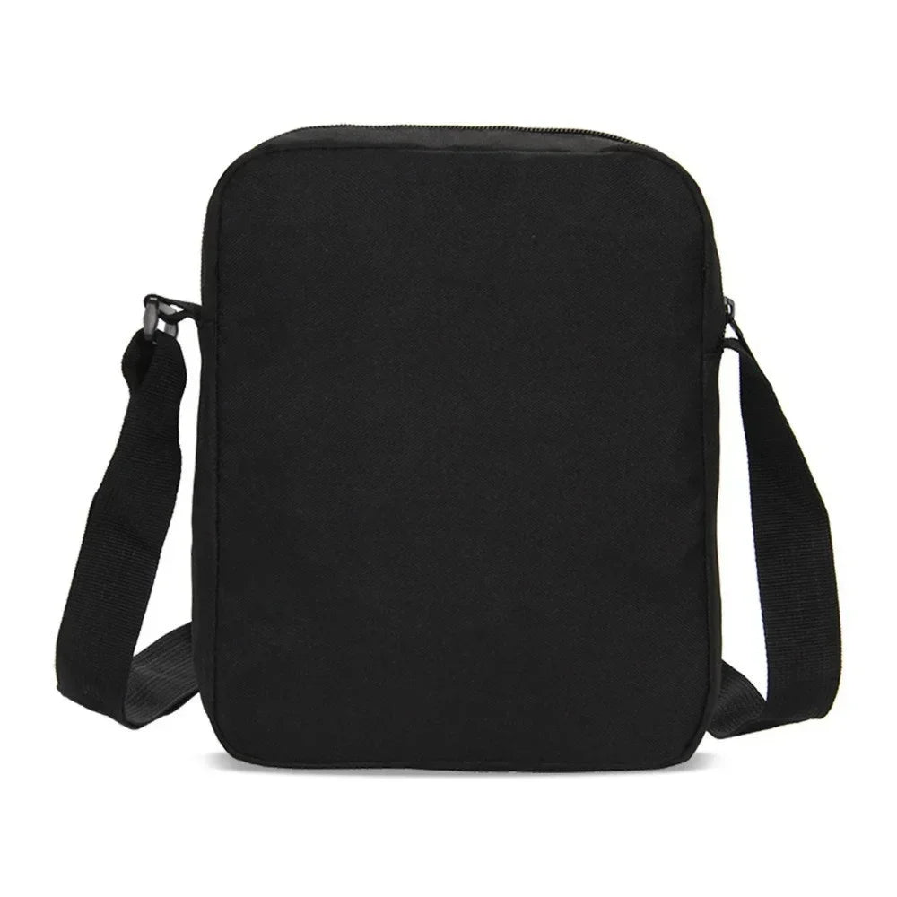 Black animal hospital backpack set with a main bag, crossbody bag, and pencil case for kids