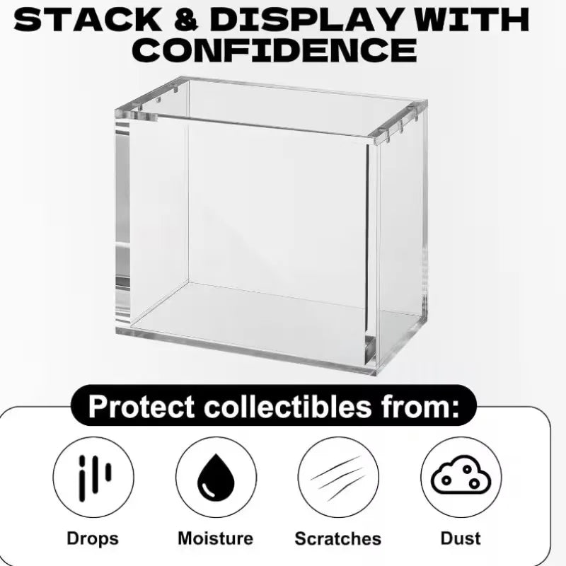 Clear Acrylic Display Case with Magnetic Lid