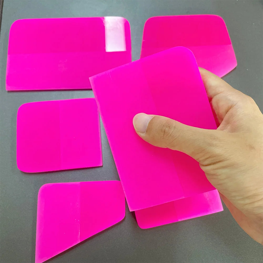 Professional PPF & Vinyl Wrap Squeegee Kit - Soft Rubber Tools for Scratch-Free Application