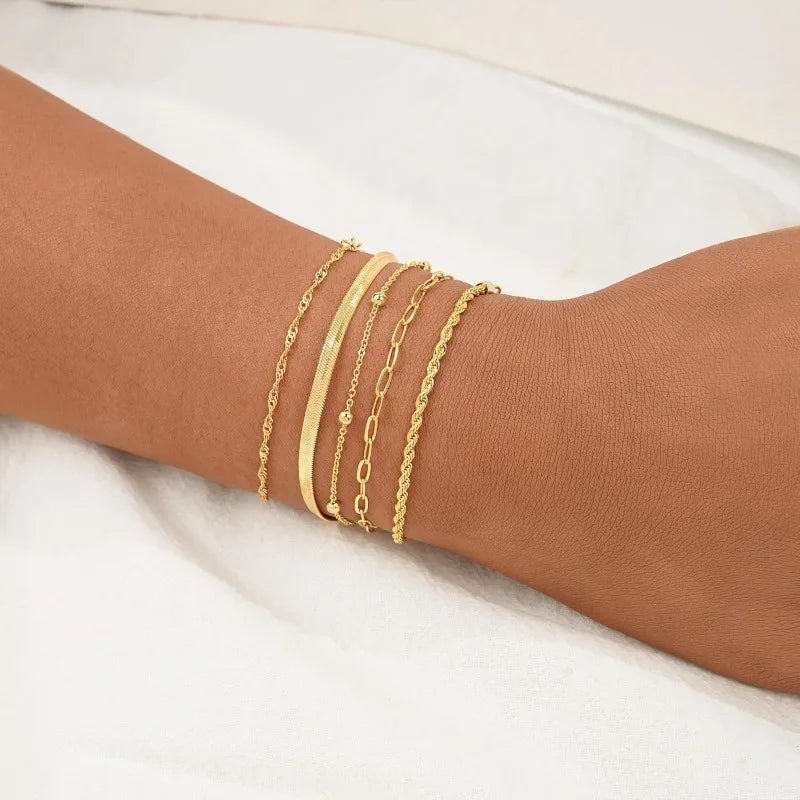 Elegant Adjustable Gold-Plated Bracelet