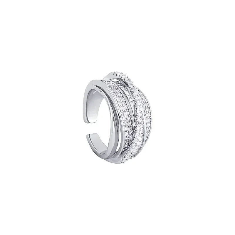 Multi-Layer Rhinestone Ring