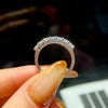925er Sterlingsilber Moissanit Ewigkeitsring