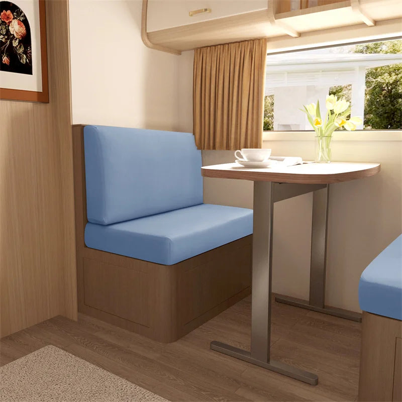 Stretchable RV Dinette Cushion Cover Set - 2 Piece Bench & Backrest Protector