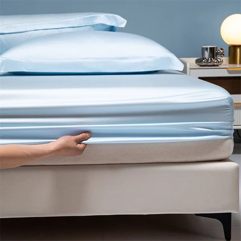 100% Bamboo Bed Sheet Set with Deep Pocket Fitted Sheet