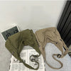 Cotton Canvas Crossbody Bag with Large Capacity