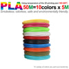 PLA-Filament für 3D-Stifte – 1,75 mm, Mehrfarbig