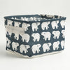 Foldable Canvas Storage Basket with Handles