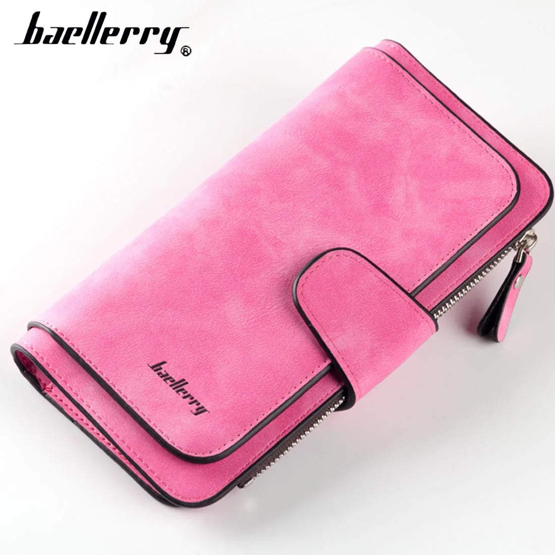 Classic Long PU Leather Wallet with Multiple Pockets