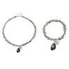 Elegant Crystal Pendant Necklace & Bracelet Set
